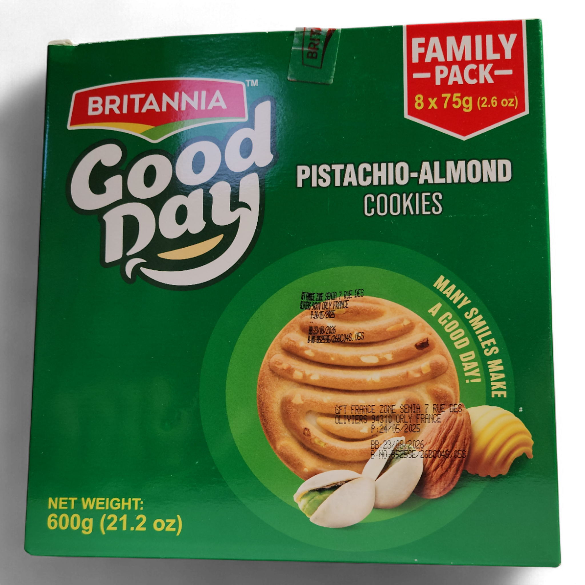 Britannia Good Day Pistachio-Almond Cookies Britannia Good Day Pistachio-Almond Cookies