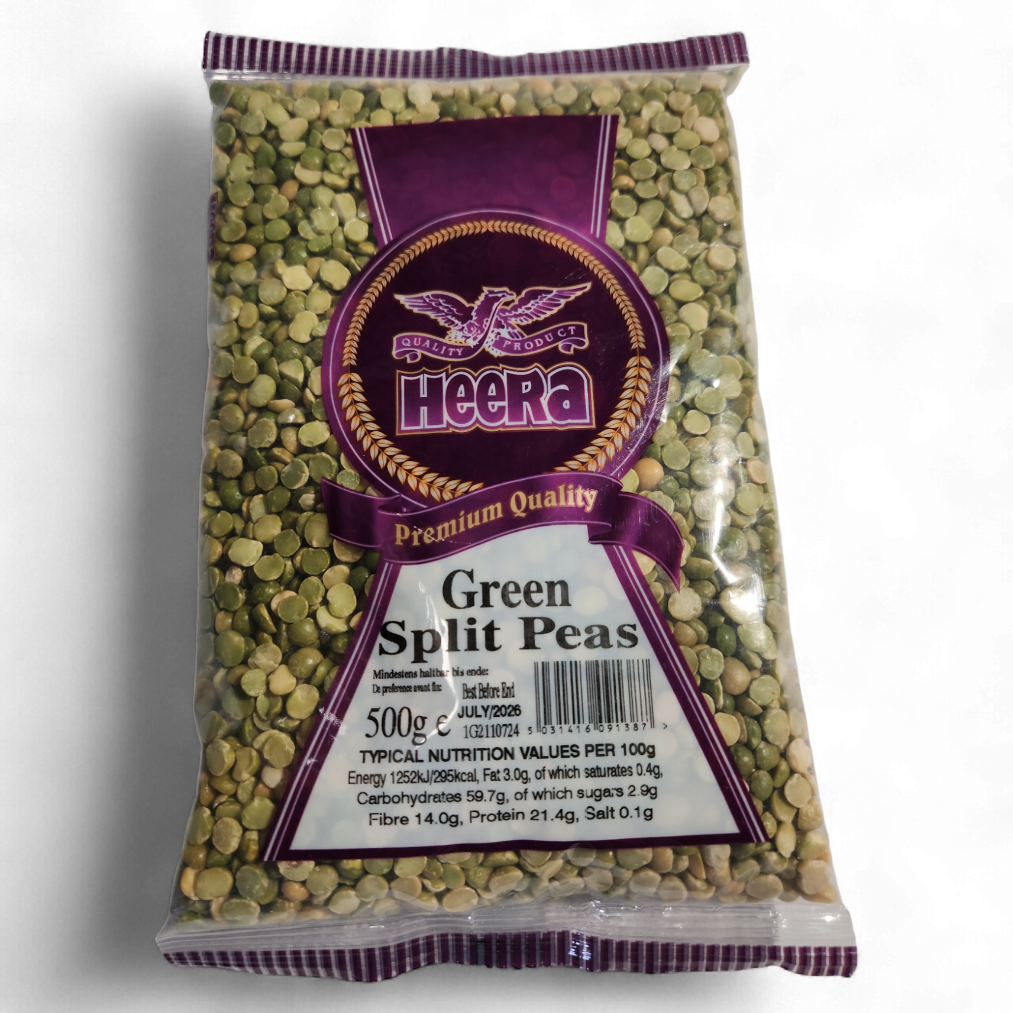 Heera Green Split Peas 500g Heera Green Split Peas 500g