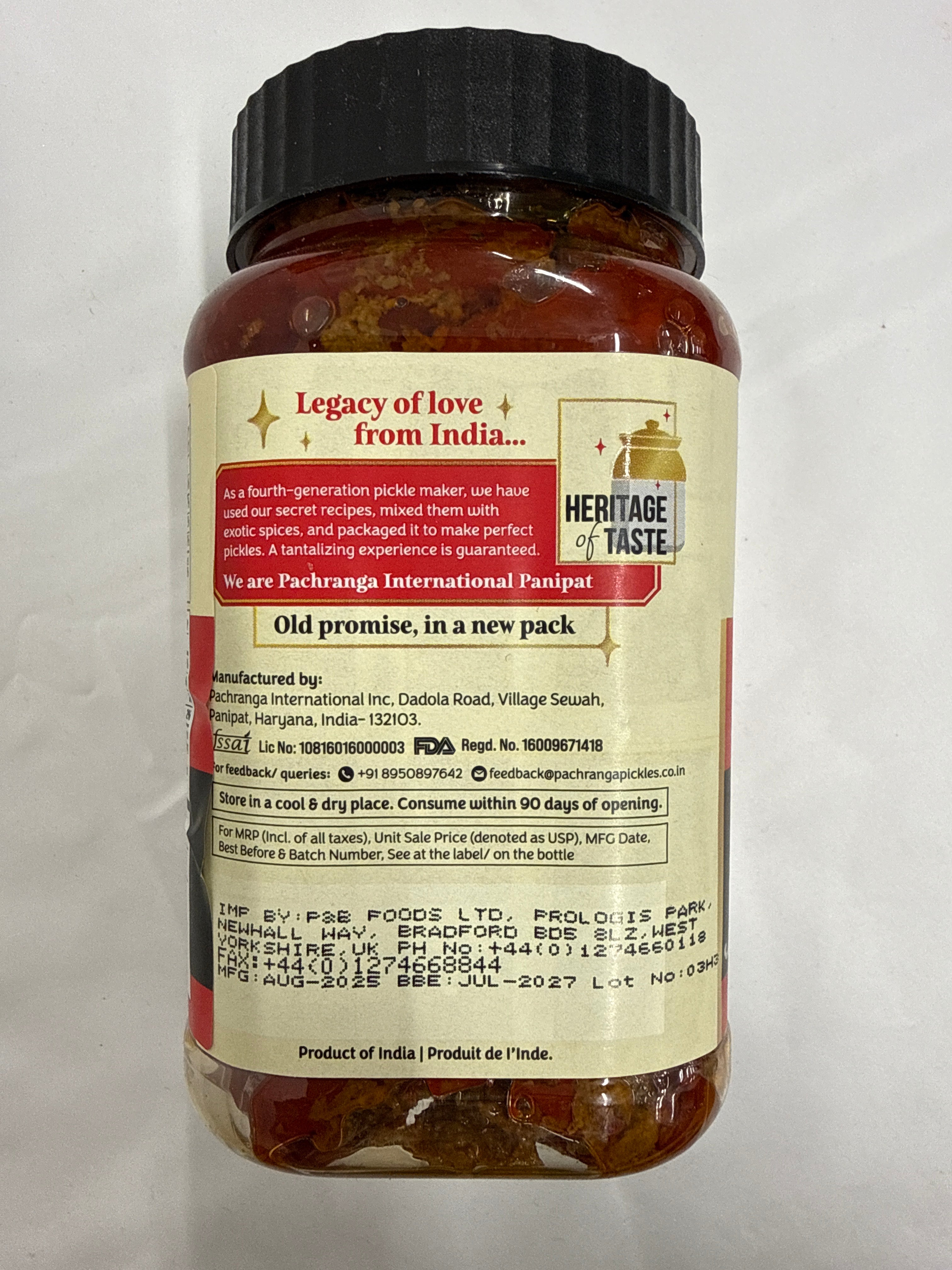 Pachranga Red Chilli Stuffed Pickle 800g