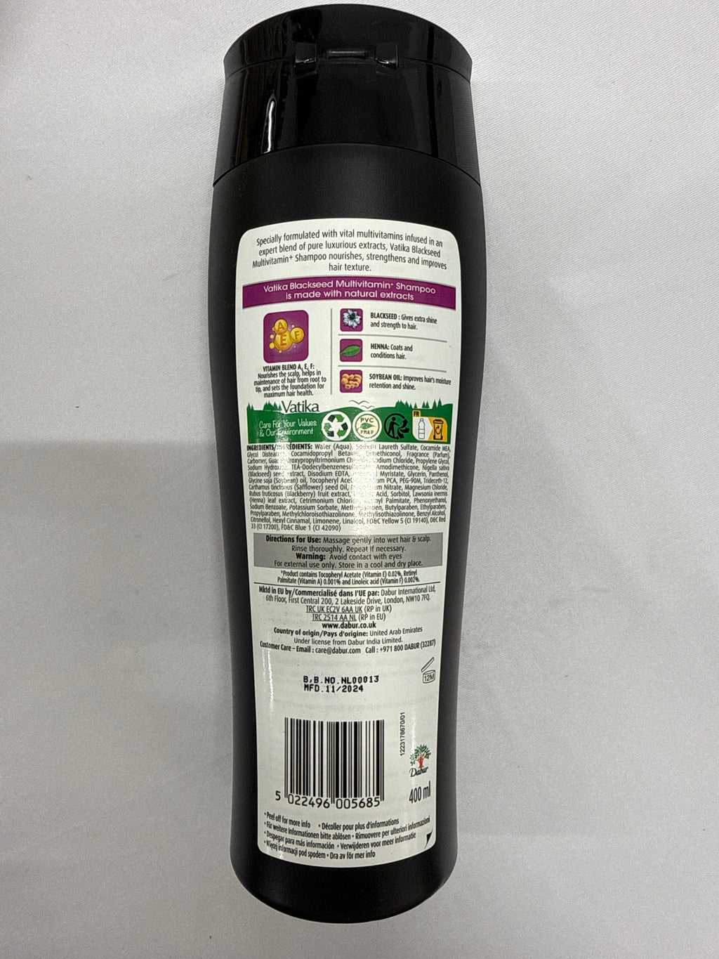 Vatika blackseed multivitamin shampoo