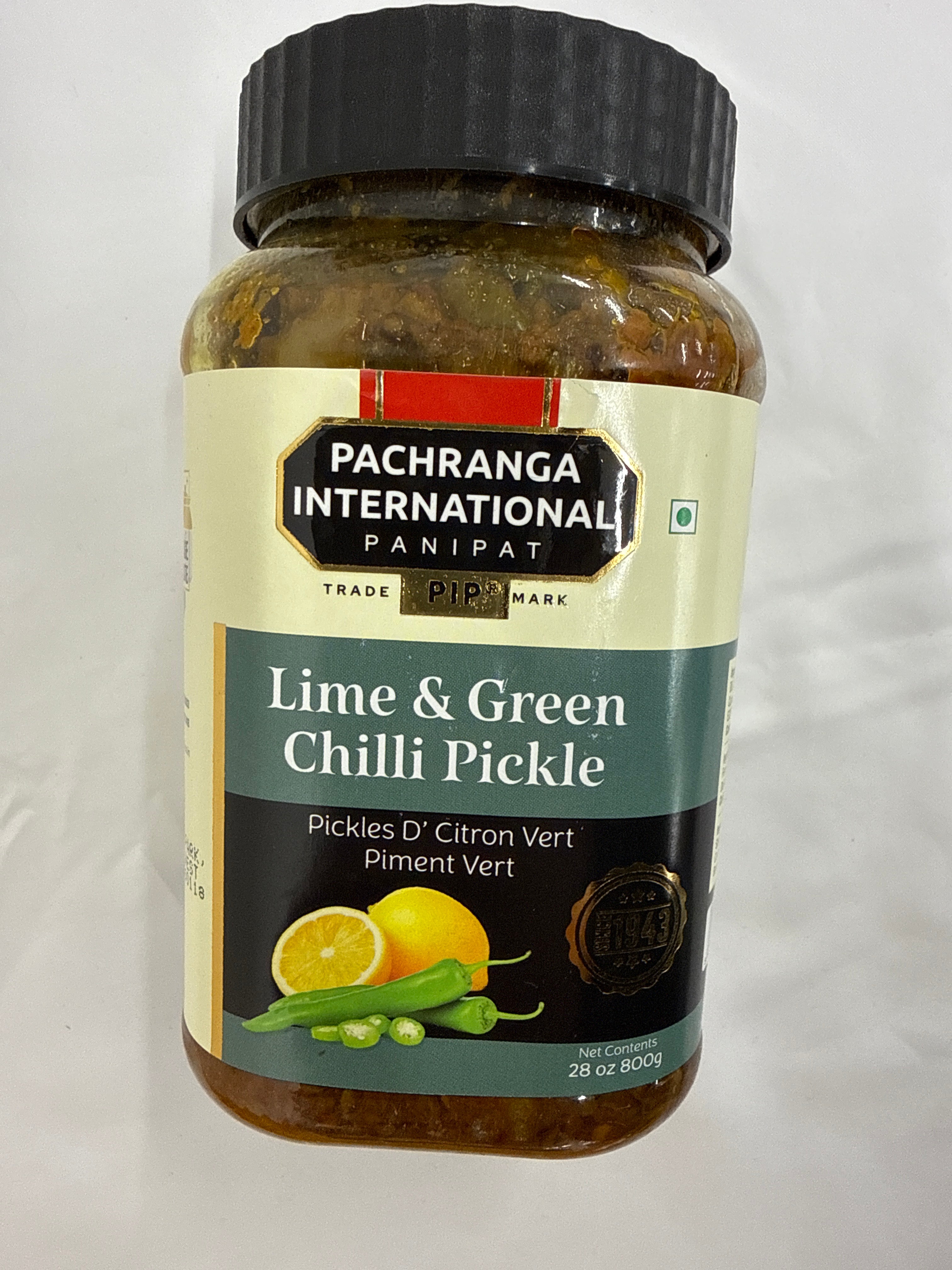 Pachranga Lime & Green Chilli Pickle 800g