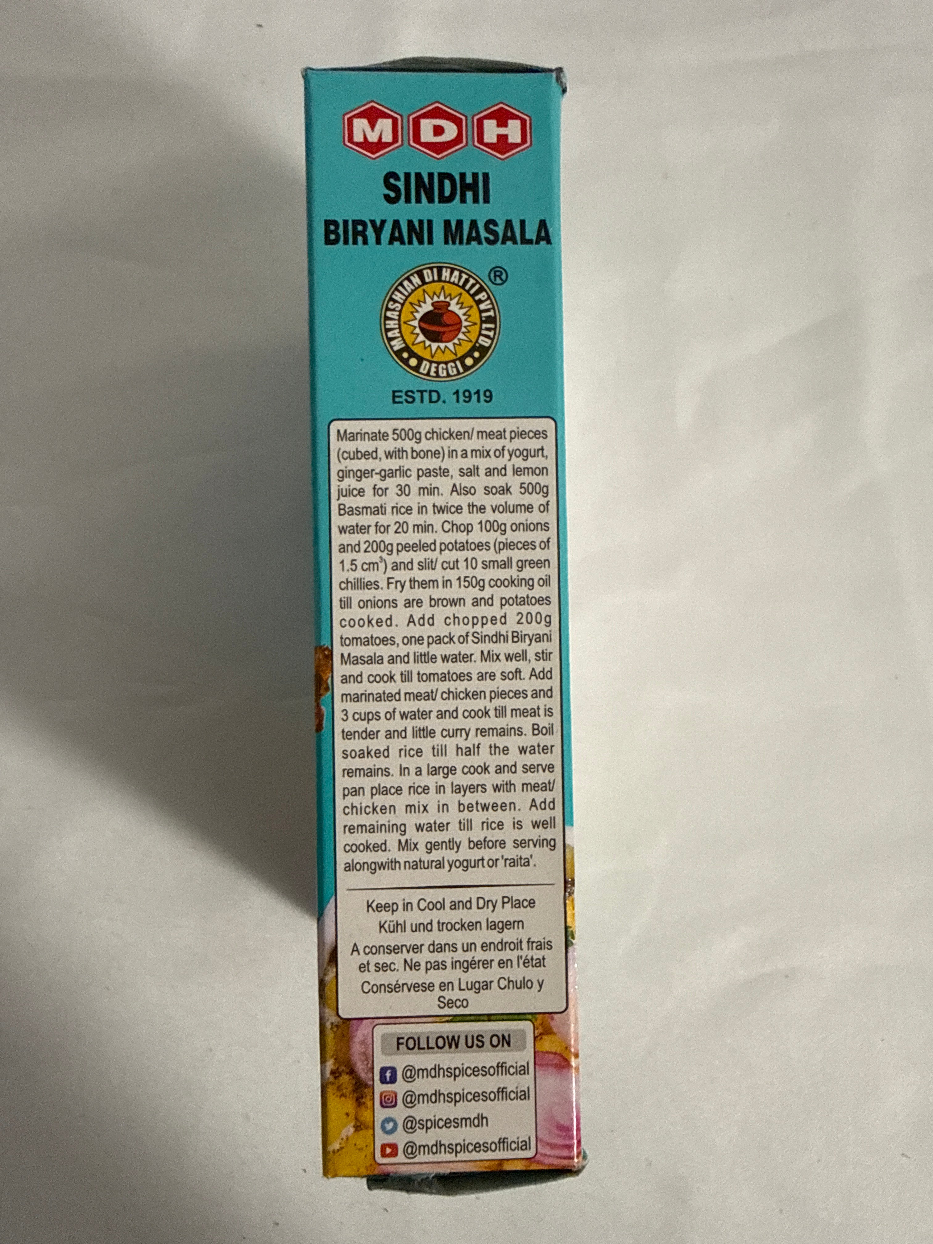 MDH Sindhi Biryani Masala 100g