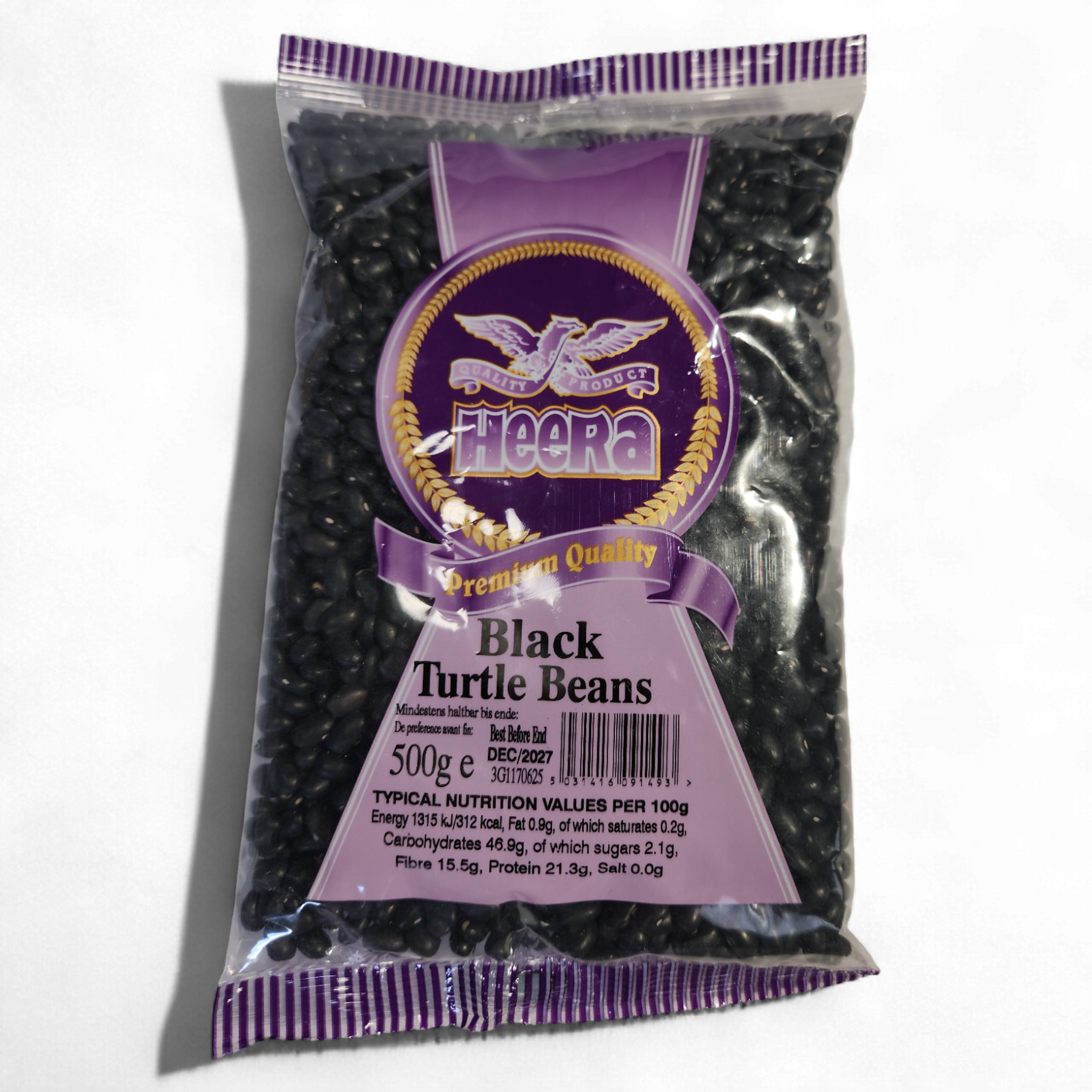 Heera Black Turtle Beans 500g