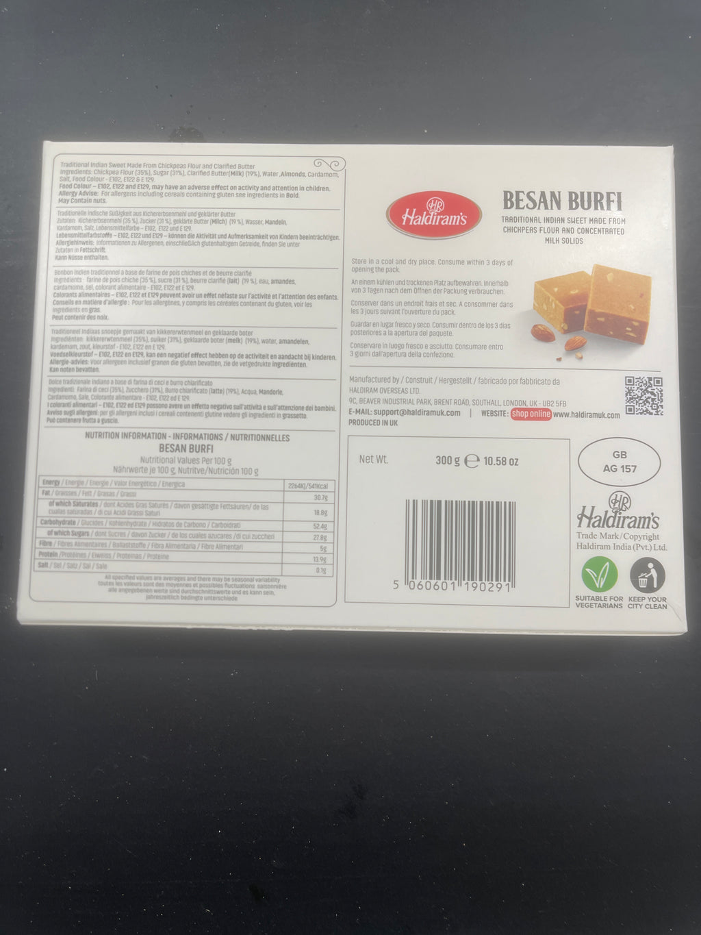 Haldiram's Besan Burfi - 300 g 