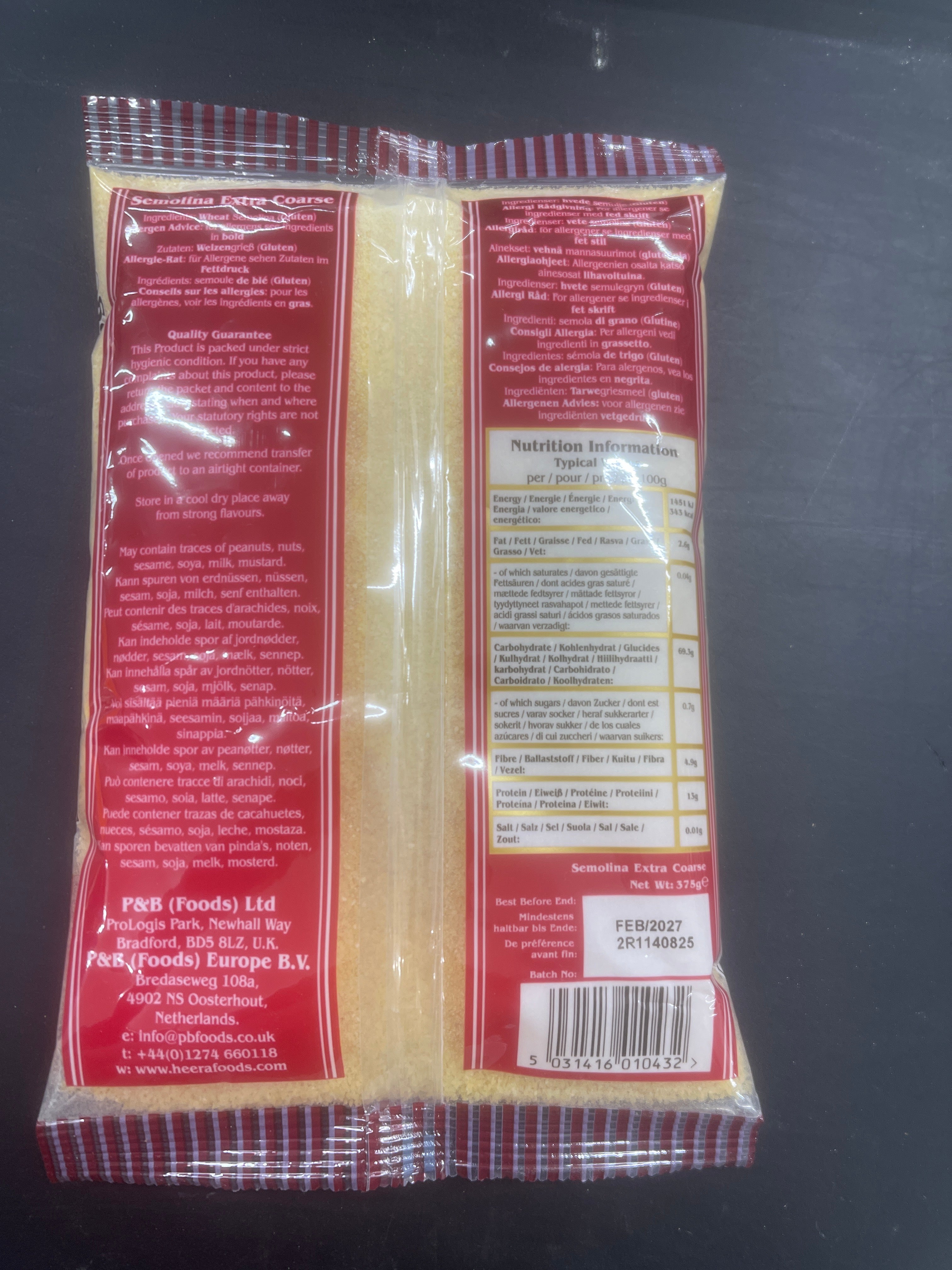 HEERA SEMOLINA EXTRA COARSE