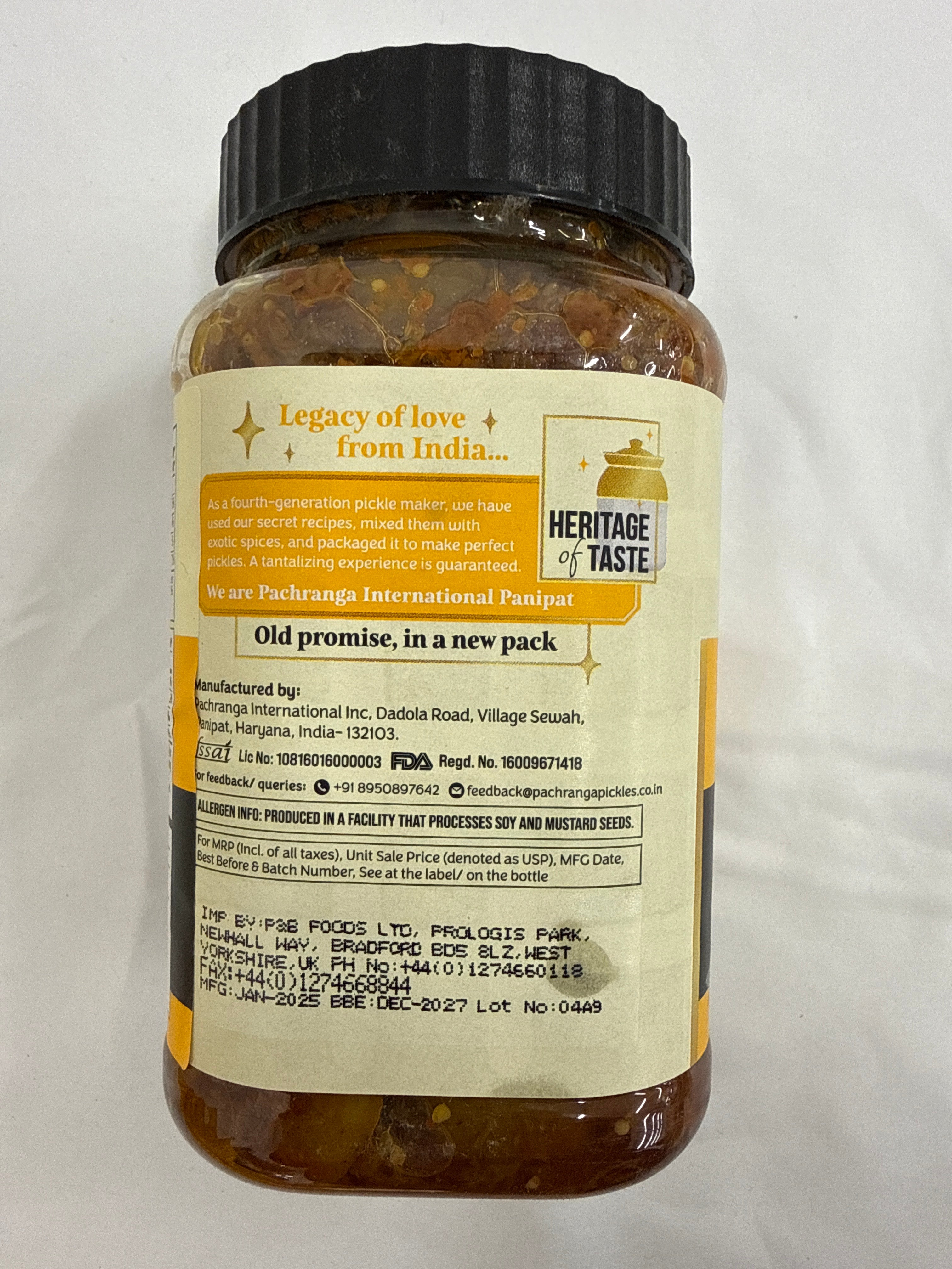 Pachranga Lime Pickle 800g