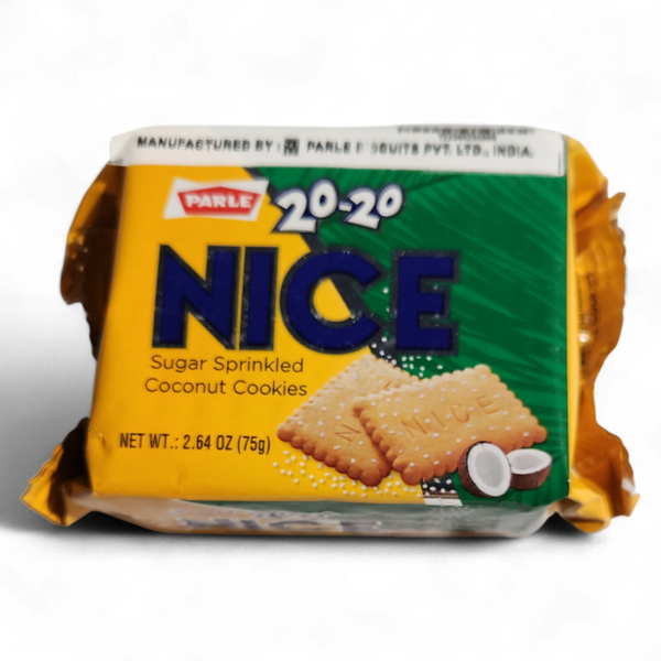 Parle 20-20 Nice Sugar Sprinkled Coconut Cookies 75g