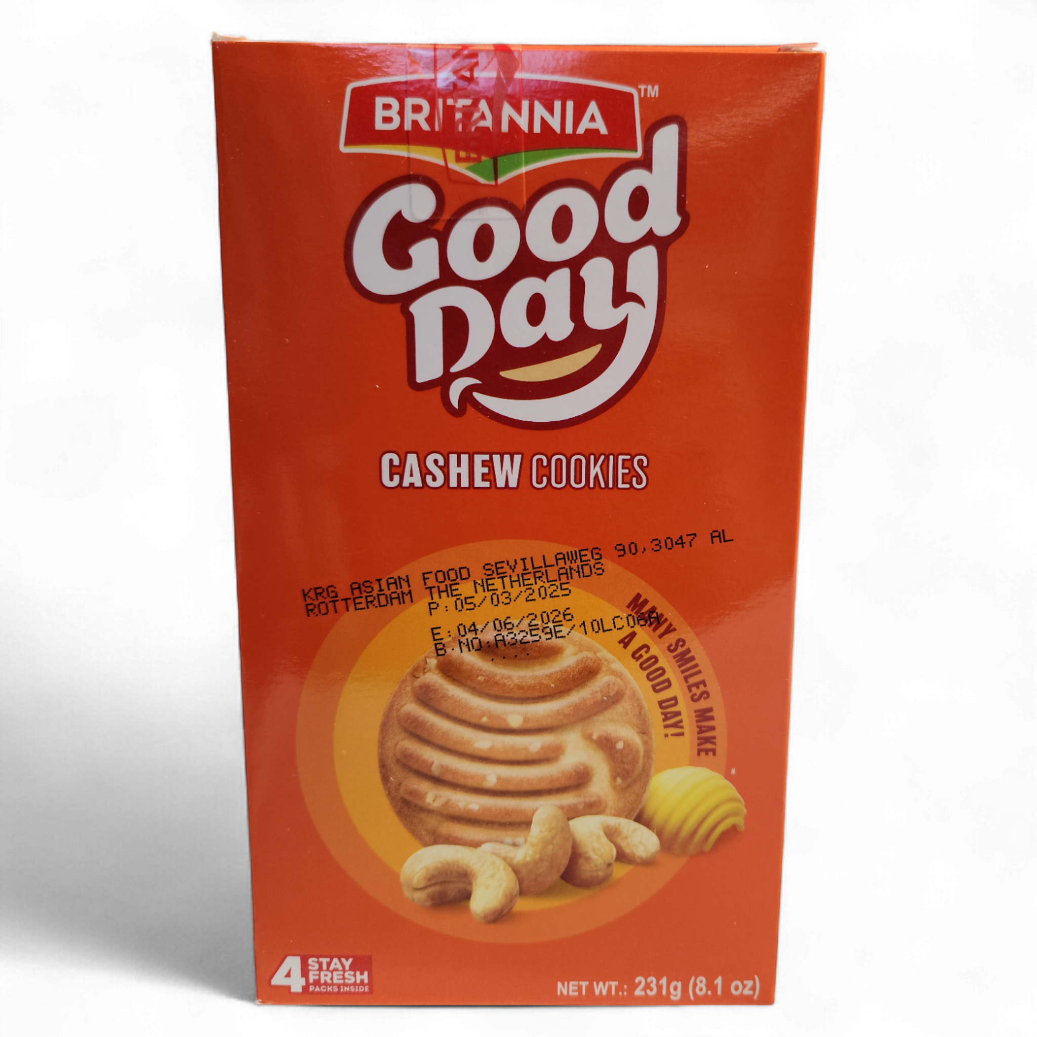 Britannia Good Day Cashew Cookies 231g