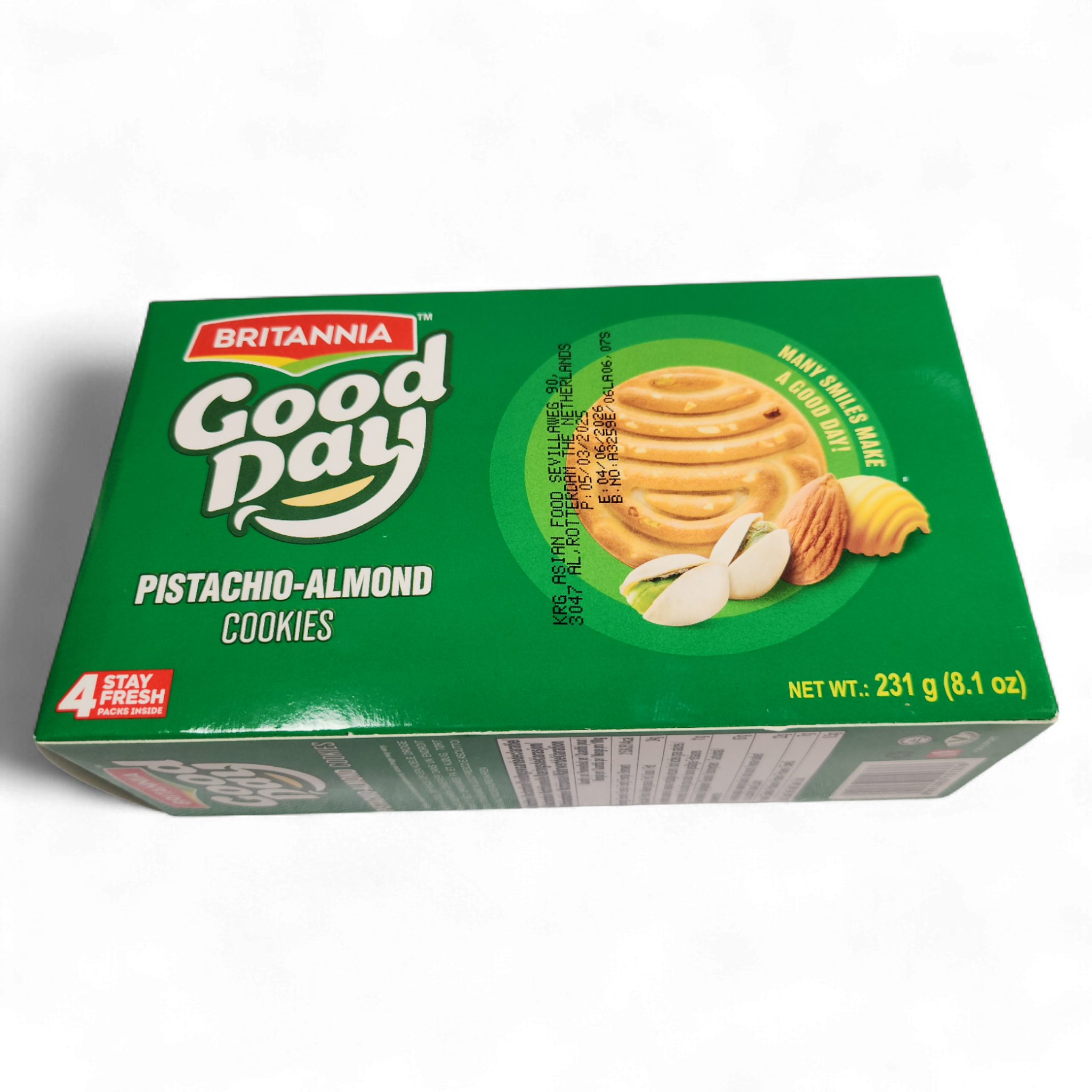 Britannia Good Day Pistachio-Almond Cookies 231g