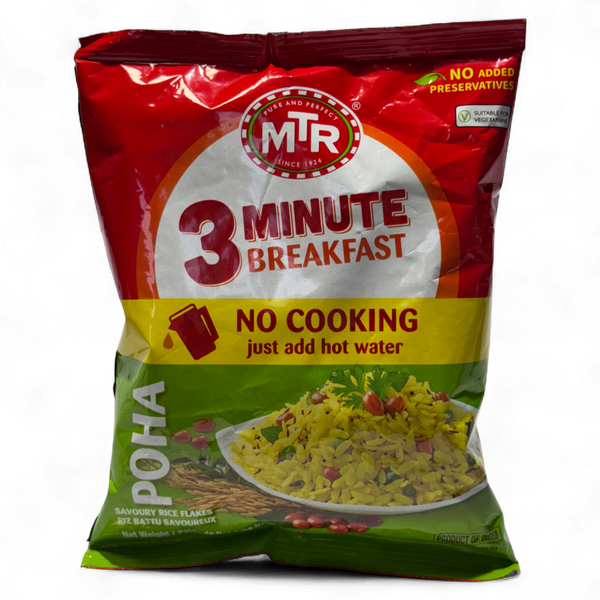MTR 3 Minute Breakfast Poha (Savoury Rice Flakes) 160g