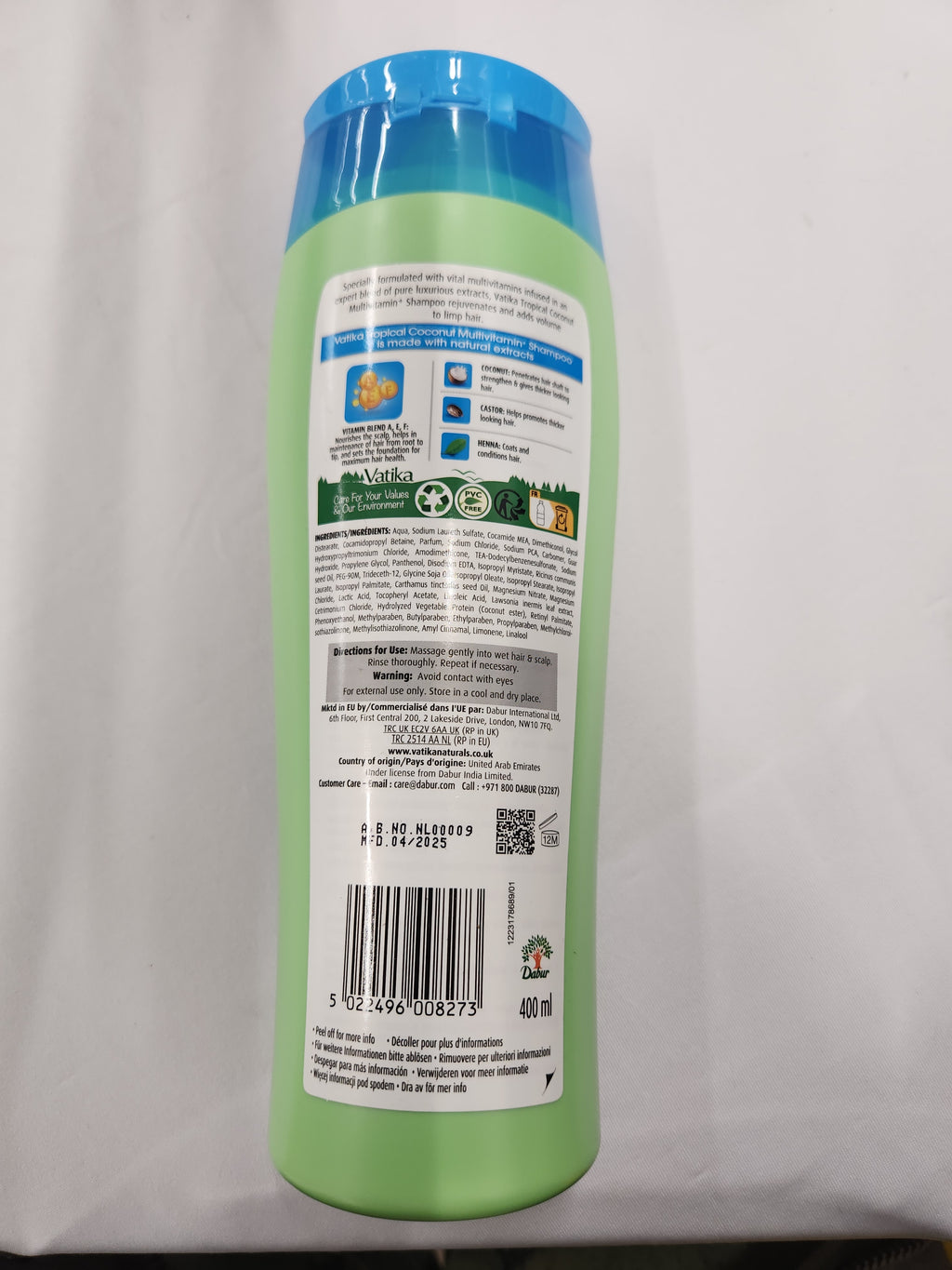 Vatika Multivitamin Shampoo Tropical Coconut