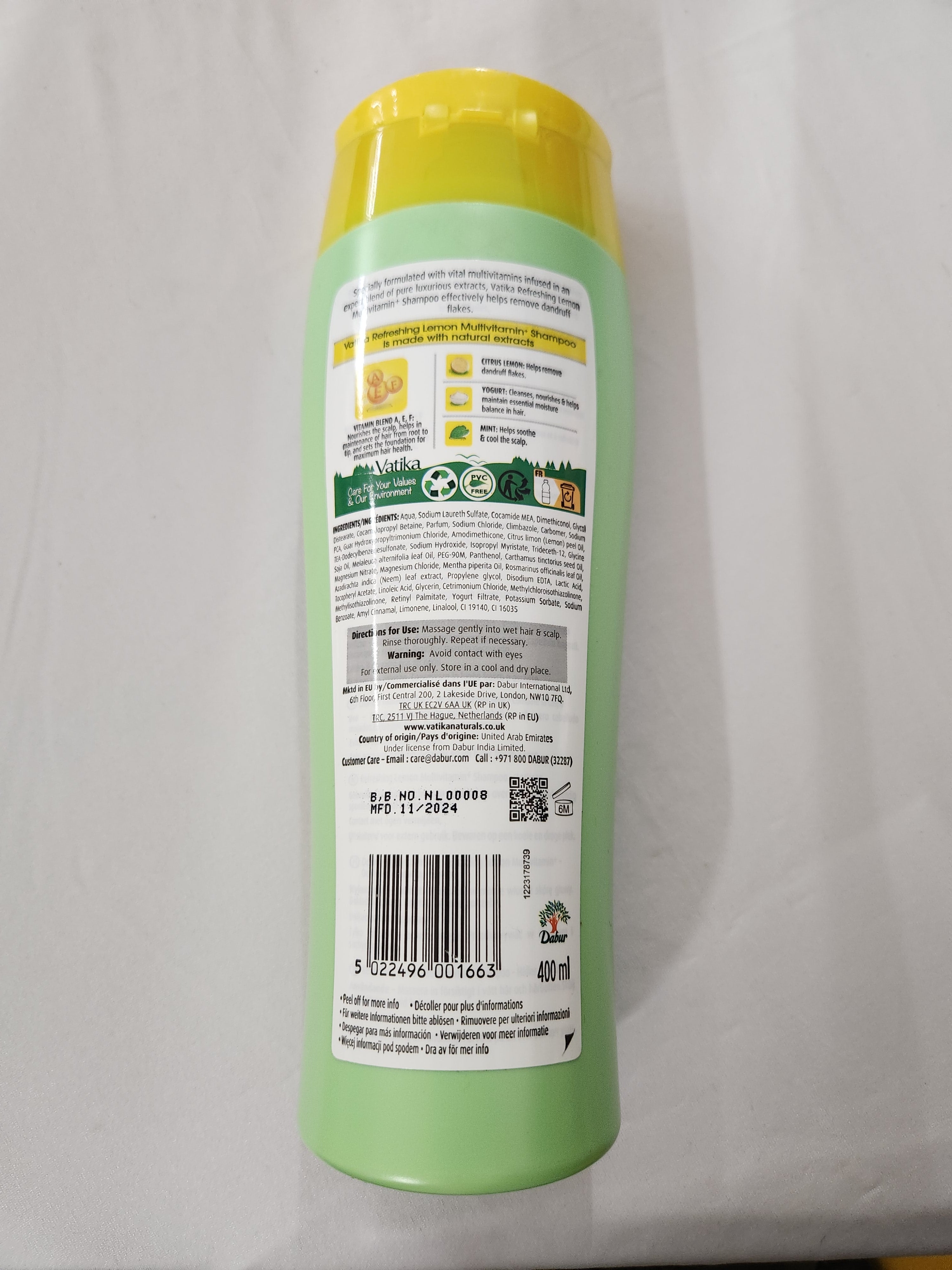 Vatika Multivitamin Shampoo Refreshing Lemon
